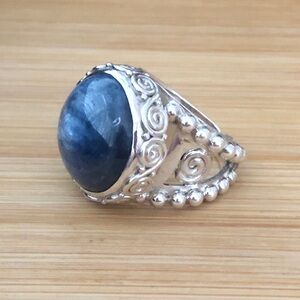 $68  Estate Ring  Sterling Silver  Marked Sajen 925 ID  Open Shank